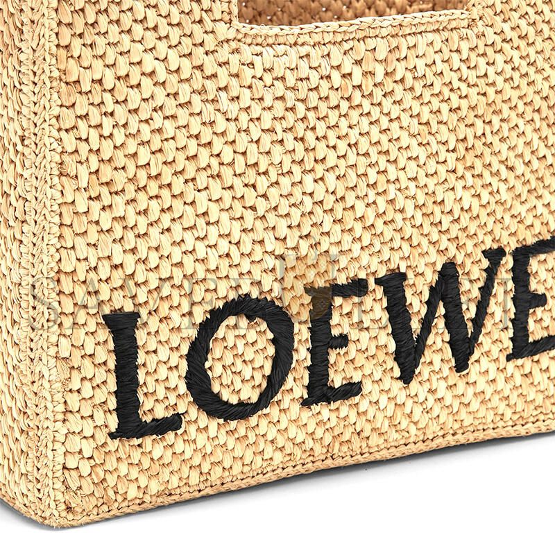 LOEWE FONT TOTE SMALL RAFFIA BAG A685B59X03NF (24*19.5*11cm)